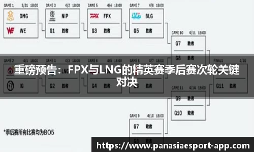 重磅预告：FPX与LNG的精英赛季后赛次轮关键对决